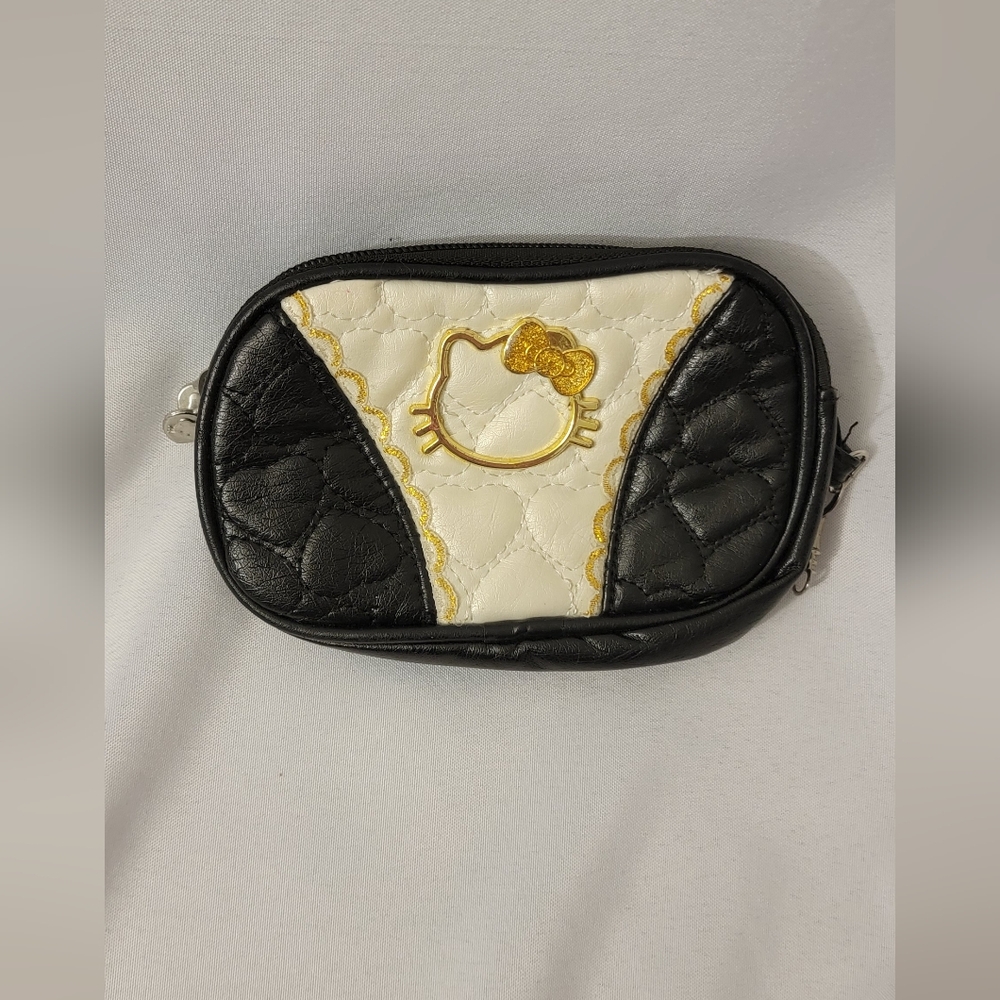 Hello Kitty Black and White Quilted Pouch